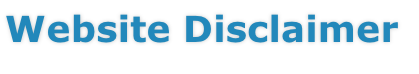 Website Disclaimer